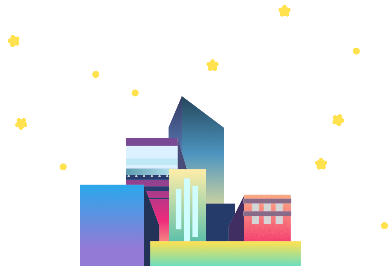 Buildings and stars