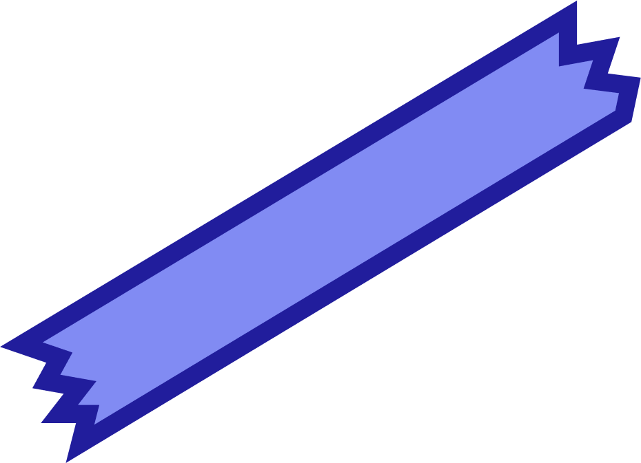 Left blue tape