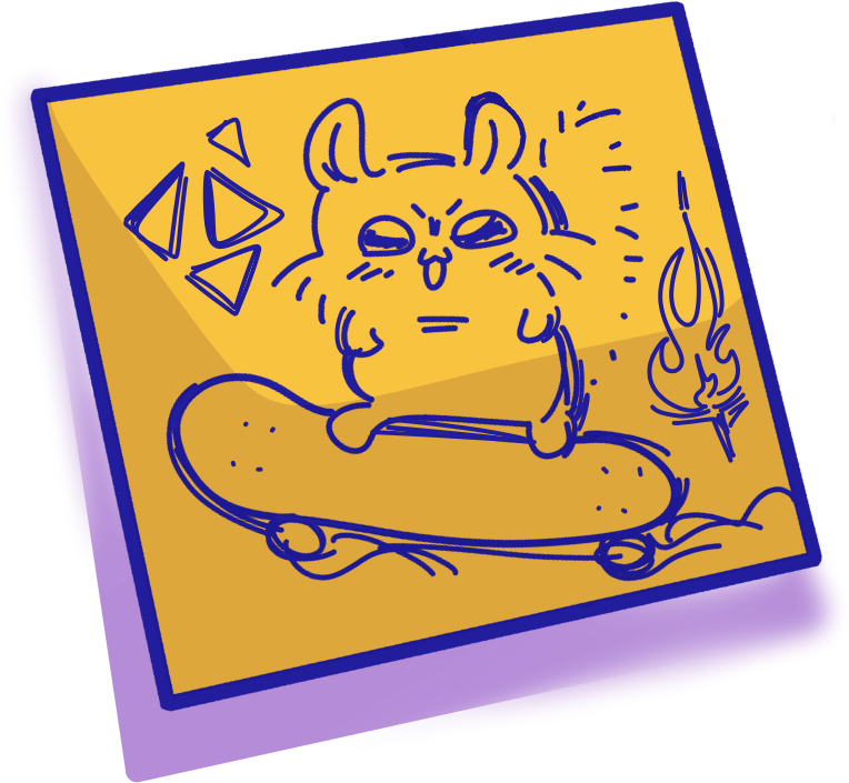 Momonga sticky note